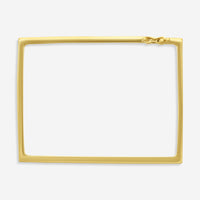 Sydney Evan 14K Yellow Gold Diamond Rectangle Bangle Bracelet B26262-Y
