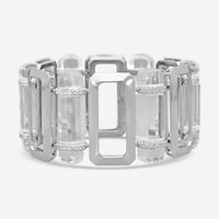Suna Brothers 18K White Gold Crystal & Diamond Bracelet B3710CRYW