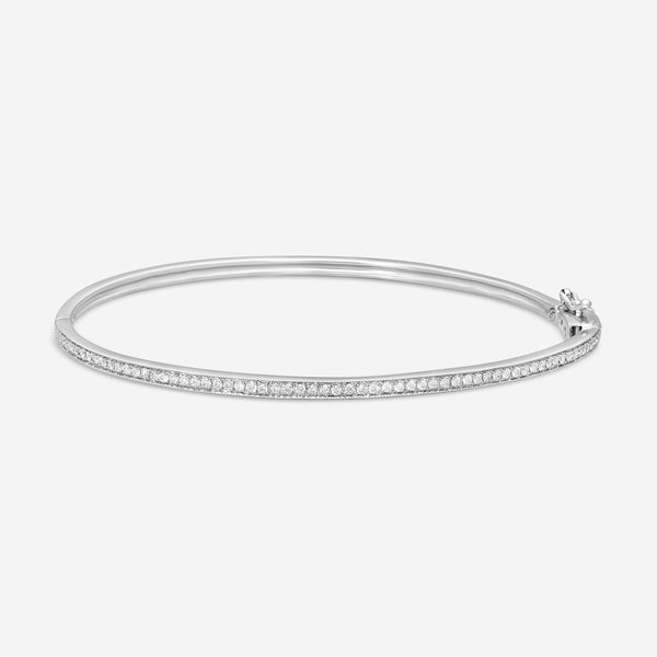 Leslie Greene 18K White Gold Diamond Bangle Bracelet B52164W