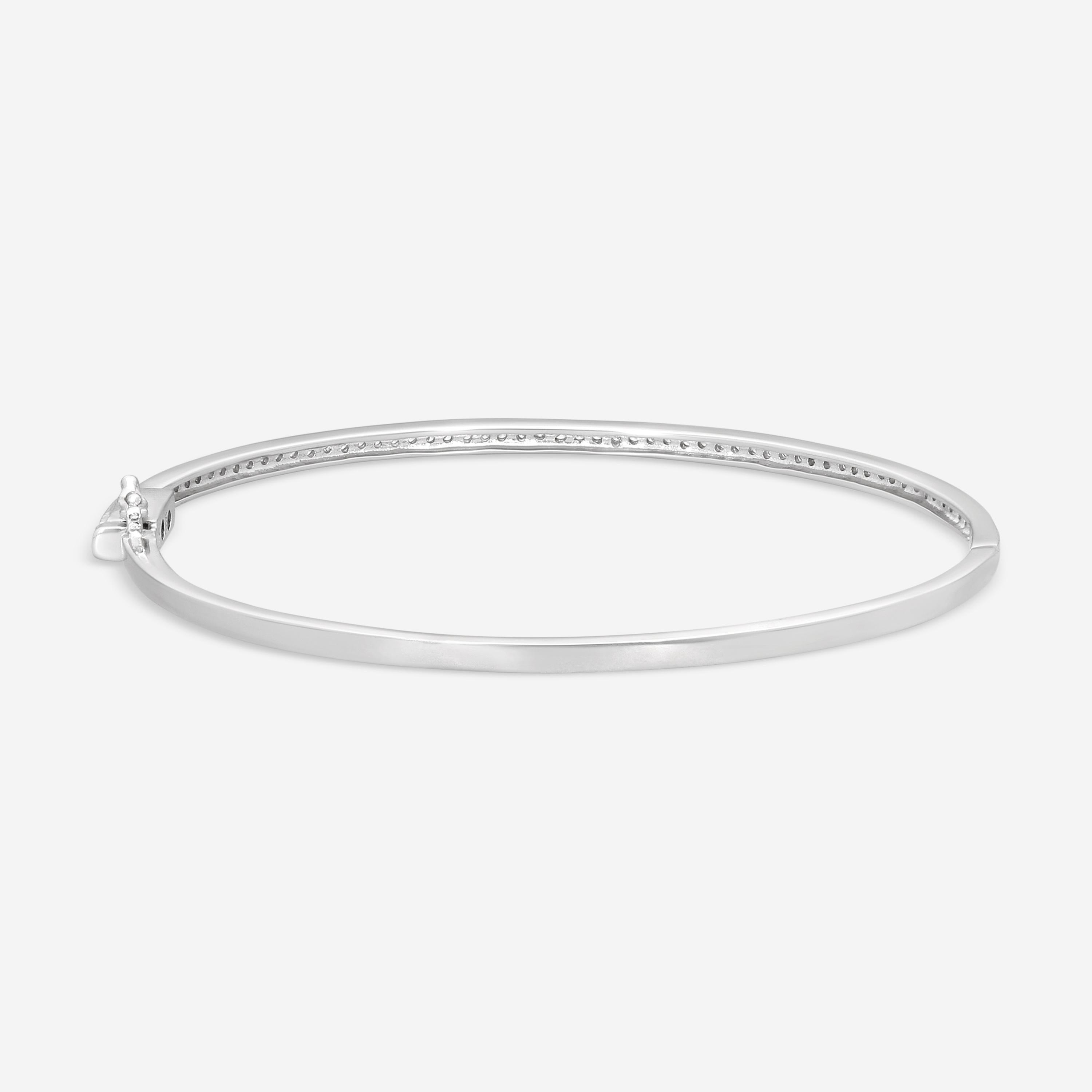 Leslie Greene 18K White Gold Diamond Bangle Bracelet B52164W