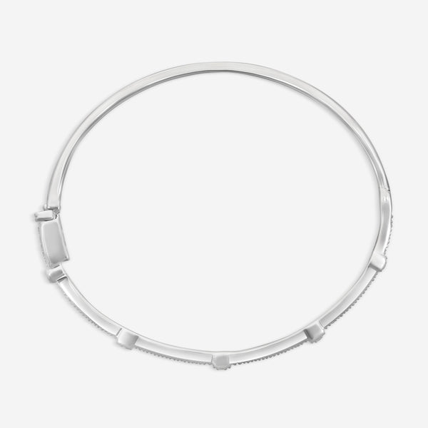 Leslie Greene 18K White Gold Diamond Bangle Bracelet B52163W
