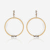 Suzanne Kalan 18K Yellow Gold Diamond Hoop Earrings BAE413-YG - THE SOLIST