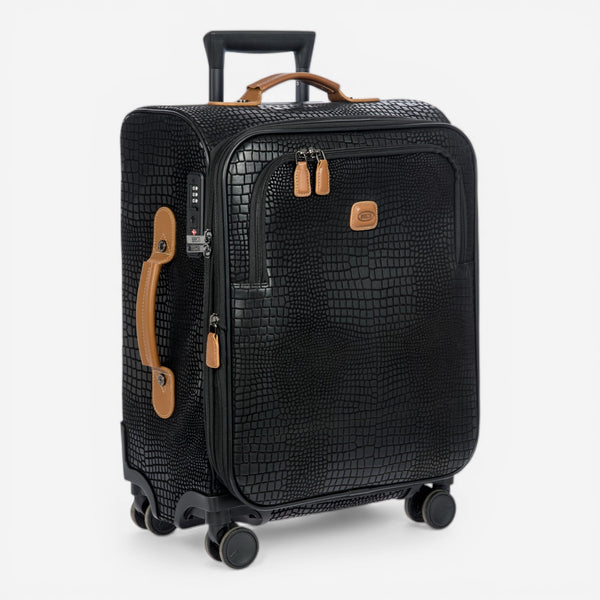 Bric's My Safari Spinner 21" Black Carry On Suitcase BAY18361.001 - THE SOLIST