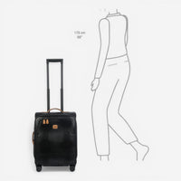Bric's My Safari Spinner 21" Black Carry On Suitcase BAY18361.001 - THE SOLIST