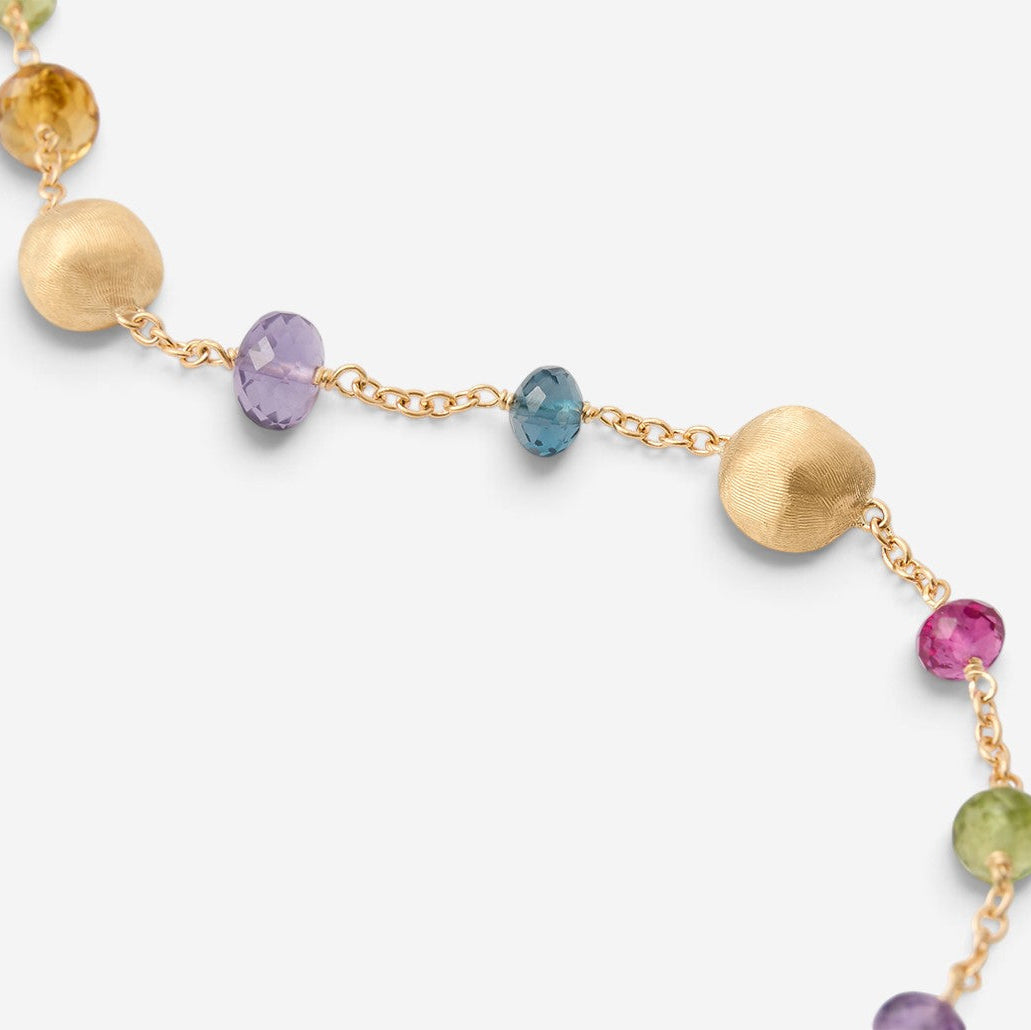 Marco Bicego Africa Multi-Gemstone 18K Yellow Gold Bracelet BB2251_MIX02_Y_02 - THE SOLIST