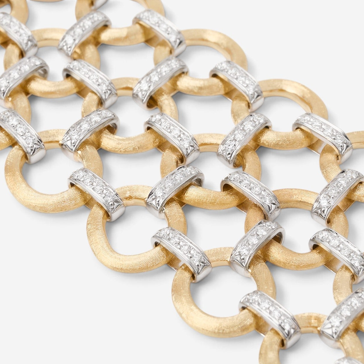 Marco Bicego Jaipur Link 18K Yellow & White Gold Diamond Bracelet BB2661_B_YW_Q6 - THE SOLIST