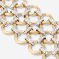 Marco Bicego Jaipur Link 18K Yellow & White Gold Diamond Bracelet BB2661_B_YW_Q6 - THE SOLIST