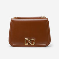 Dolce & Gabbana Brown Leather Shoulder Bag Bb6900Aw57980100 - THE SOLIST
