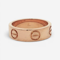 Cartier Love 18K Rose Gold Band Ring Sz. 4.5 CRB4084800