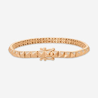 Sydney Evan Small Pyramid 14K Rose Gold Diamond Link Bracelet BJP1052-R