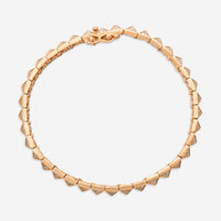 Sydney Evan Small Pyramid 14K Rose Gold Diamond Link Bracelet BJP1052-R