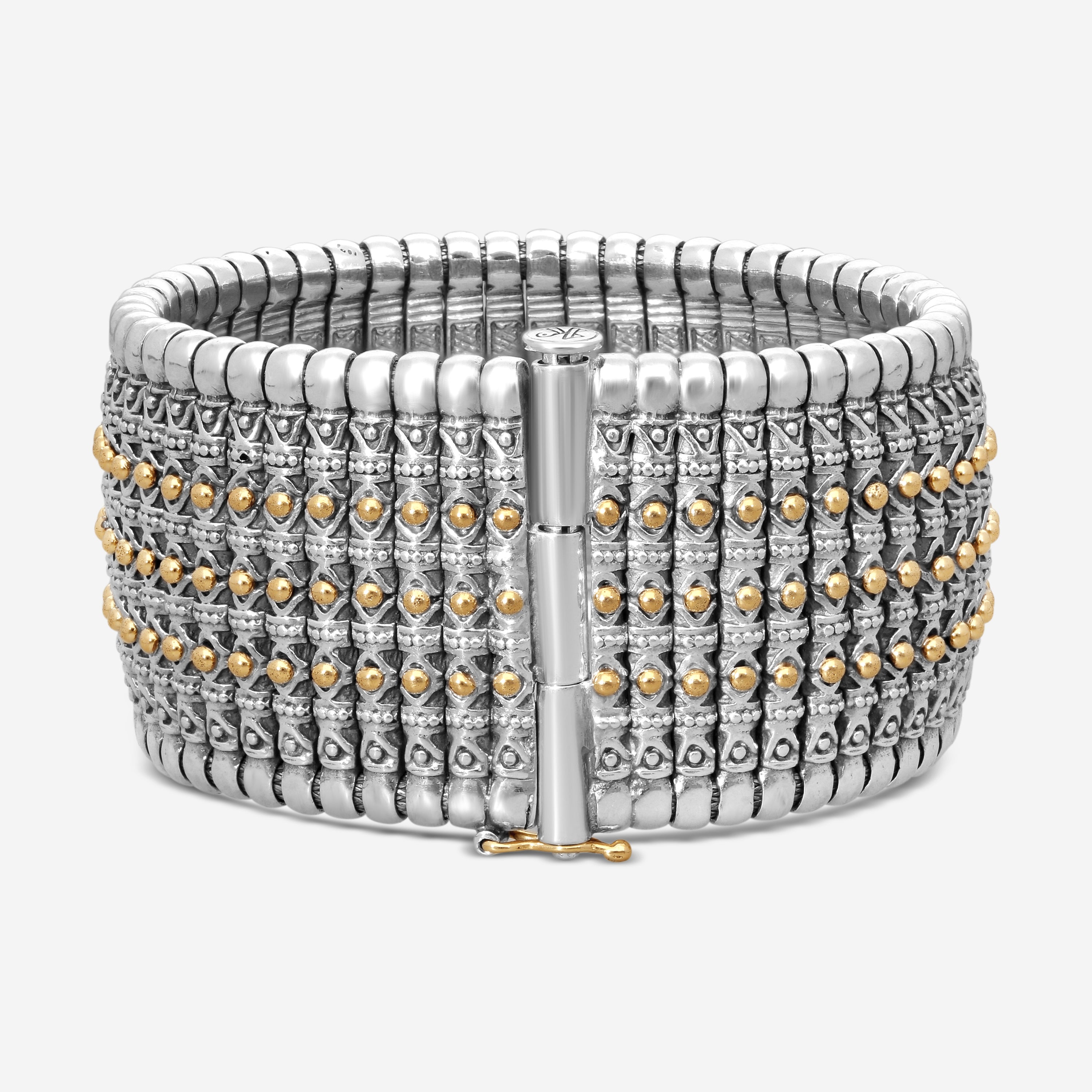 Konstantino Hera Sterling Silver & 18K Yellow Gold Cuff Bracelet BKJ27-130