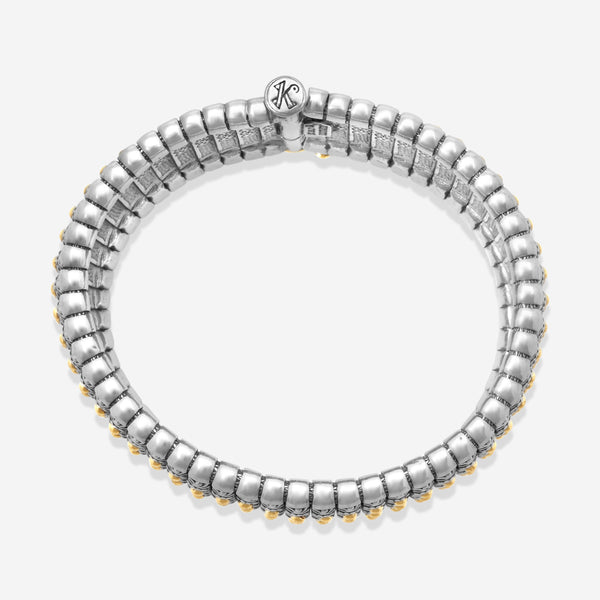 Konstantino Hera Sterling Silver & 18K Yellow Gold Cuff Bracelet BKJ27-130