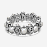 Konstantino Kassandra Sterling Silver Pearl Bracelet BKJ429-122