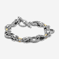 Konstantino Archive Sterling Silver & 18K Yellow Gold Bracelet BKJ67-130 - THE SOLIST