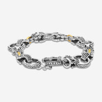Konstantino Archive Sterling Silver & 18K Yellow Gold Bracelet BKJ67-130 - THE SOLIST