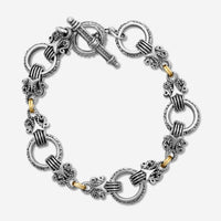 Konstantino Archive Sterling Silver & 18K Yellow Gold Bracelet BKJ67-130 - THE SOLIST