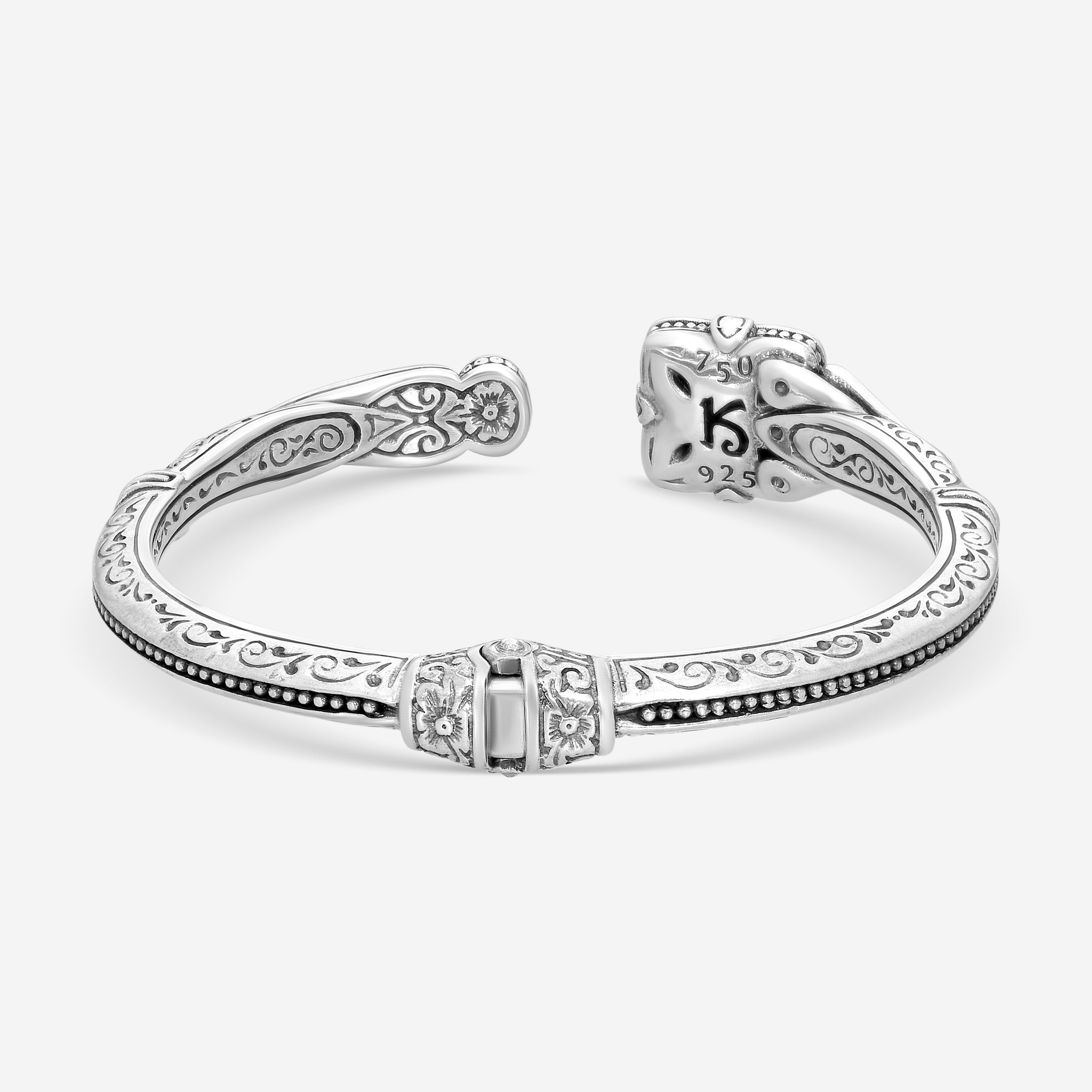Konstantino Gen K Sterling Silver & 18K Yellow Gold Ruby Bangle Bracelet BKJ682- - THE SOLIST