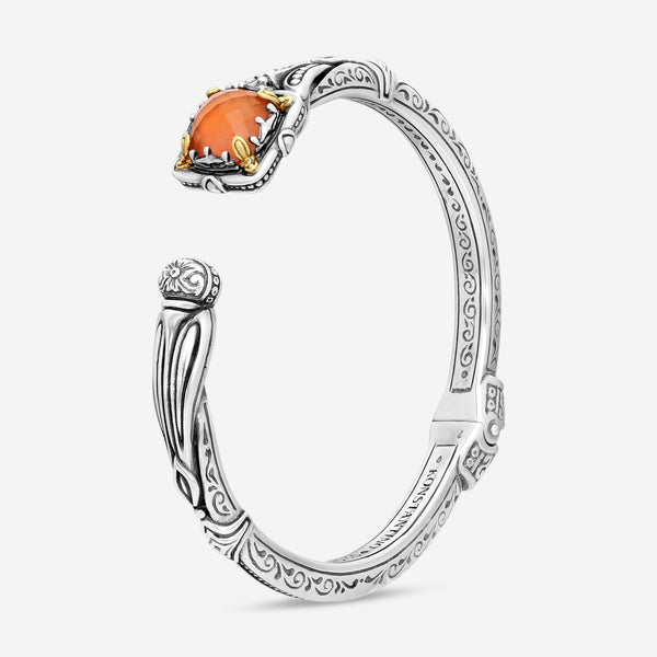 Konstantino Gen K Sterling Silver & 18K Yellow Gold Carnelian Bracelet BKJ682-54 - THE SOLIST
