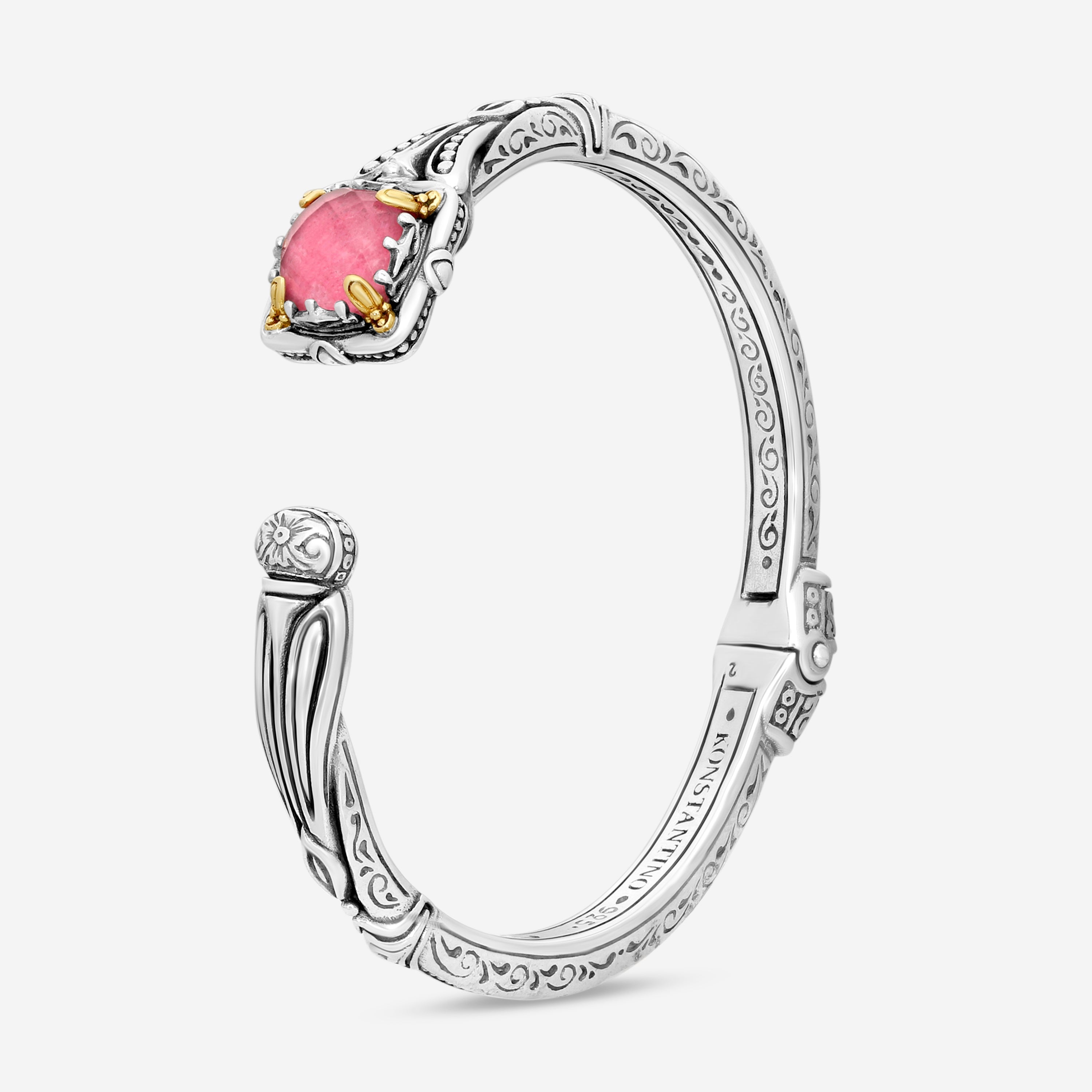Konstantino Gen K Sterling Silver & 18K Yellow Gold Thulite Bracelet BKJ682-548 - THE SOLIST
