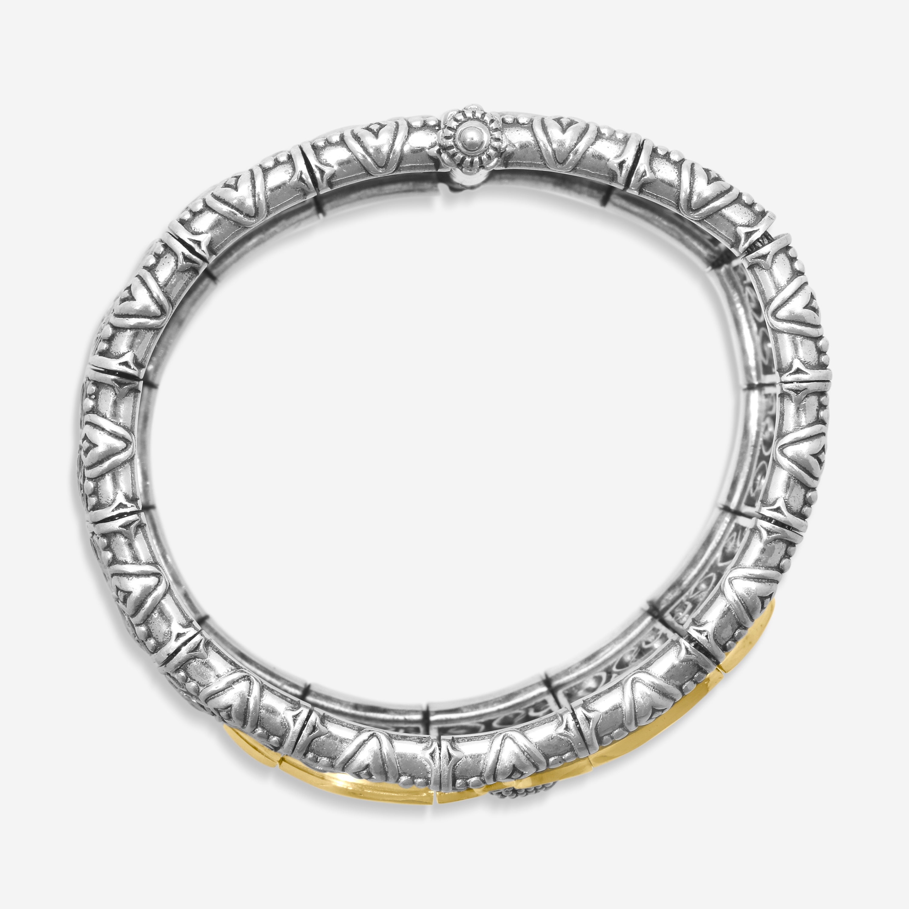 Konstantino Paradise Sterling Silver & 18K Yellow Gold Bracelet BKJ683-130
