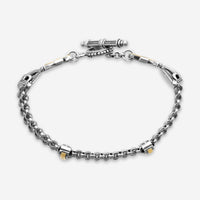 Konstantino Dome Sterling Silver & 18K Yellow Gold 5-Chain Bracelet BKJ703-130