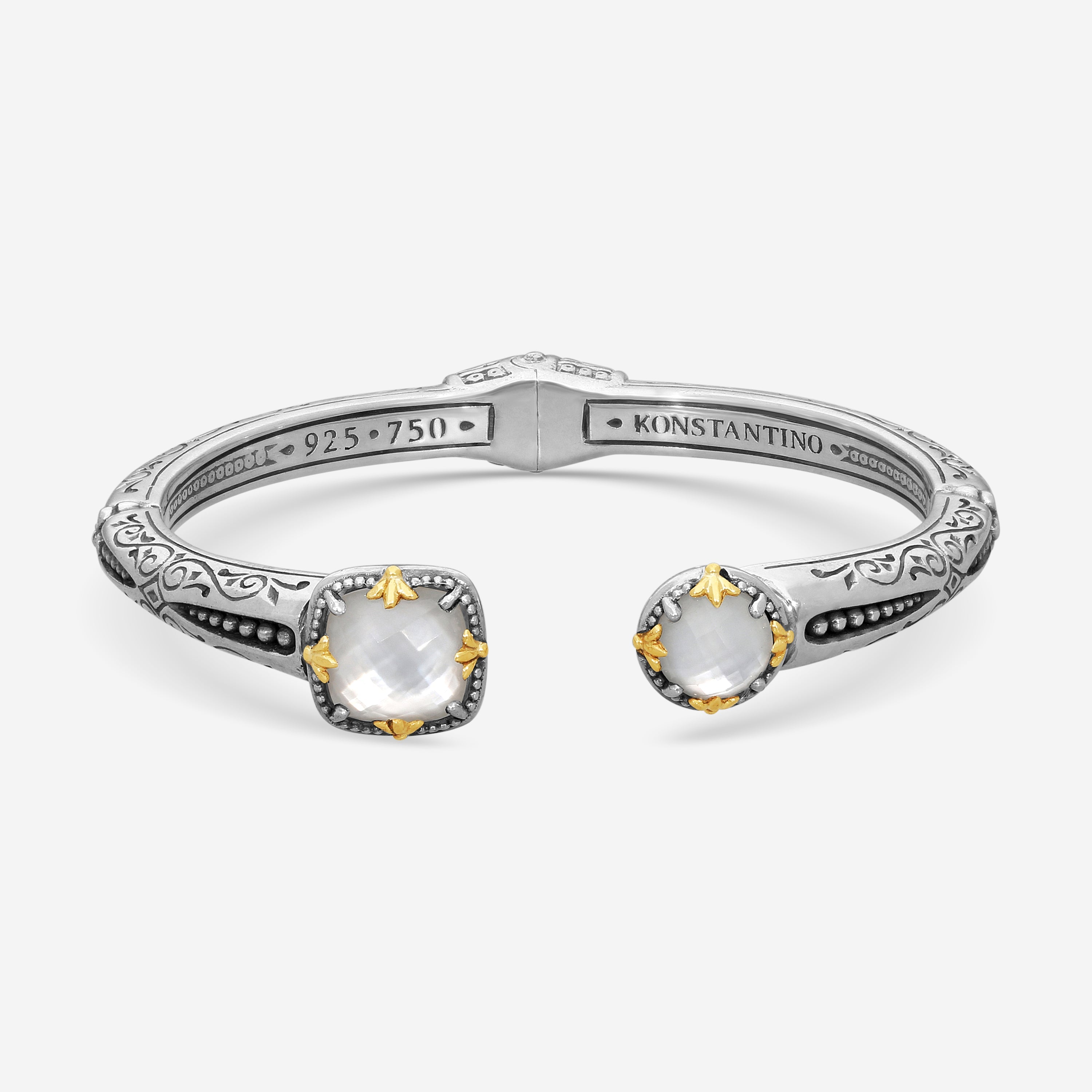 Konstantino Gen K 2 Sterling Silver & 18K Yellow Gold MOP Bracelet BKJ730-464 - THE SOLIST