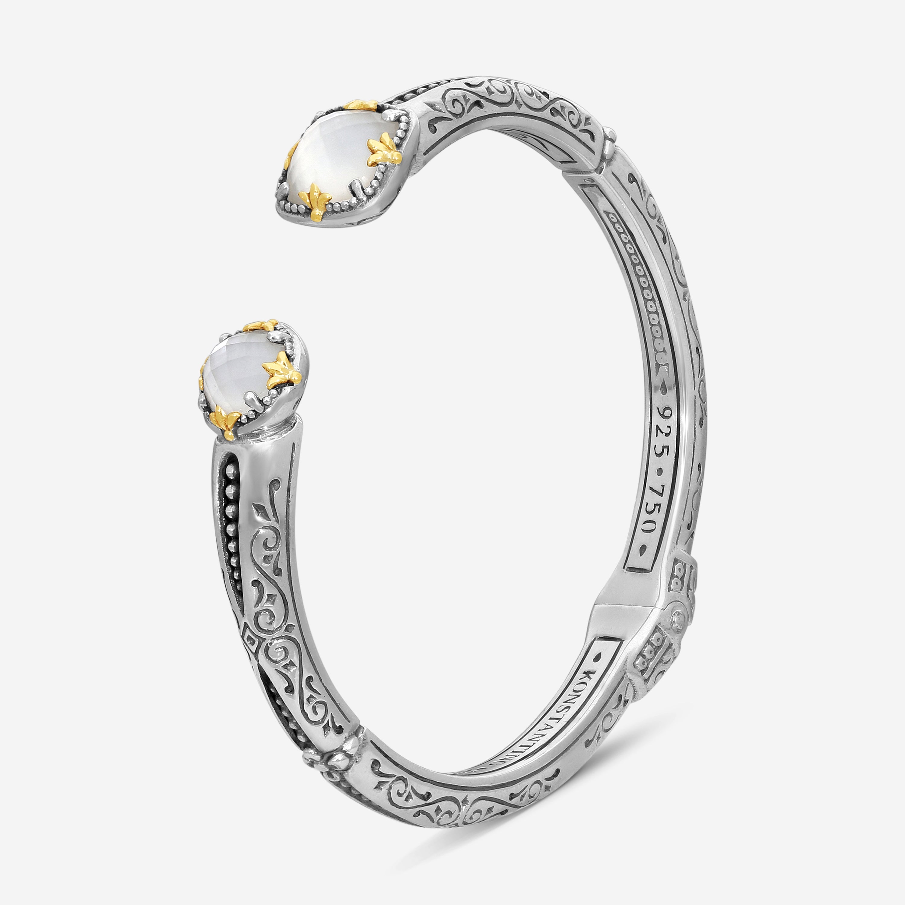 Konstantino Gen K 2 Sterling Silver & 18K Yellow Gold MOP Bracelet BKJ730-464 - THE SOLIST