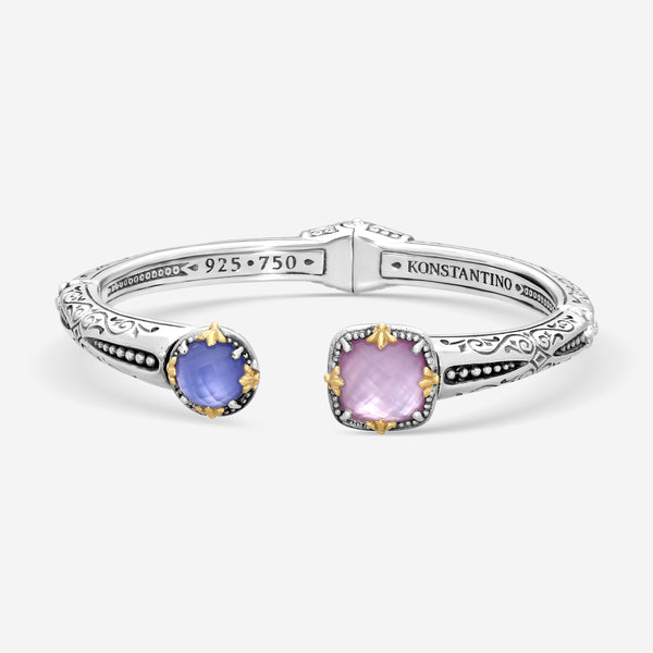 Konstantino Gen K Sterling Silver & 18K Yellow Gold Multi-Gemstone Bracelet BKJ7 - THE SOLIST