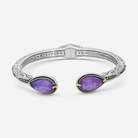 Konstantino Gen K 2 Sterling Silver & 18K Yellow Gold Amethyst Bracelet BKJ735-6 - THE SOLIST
