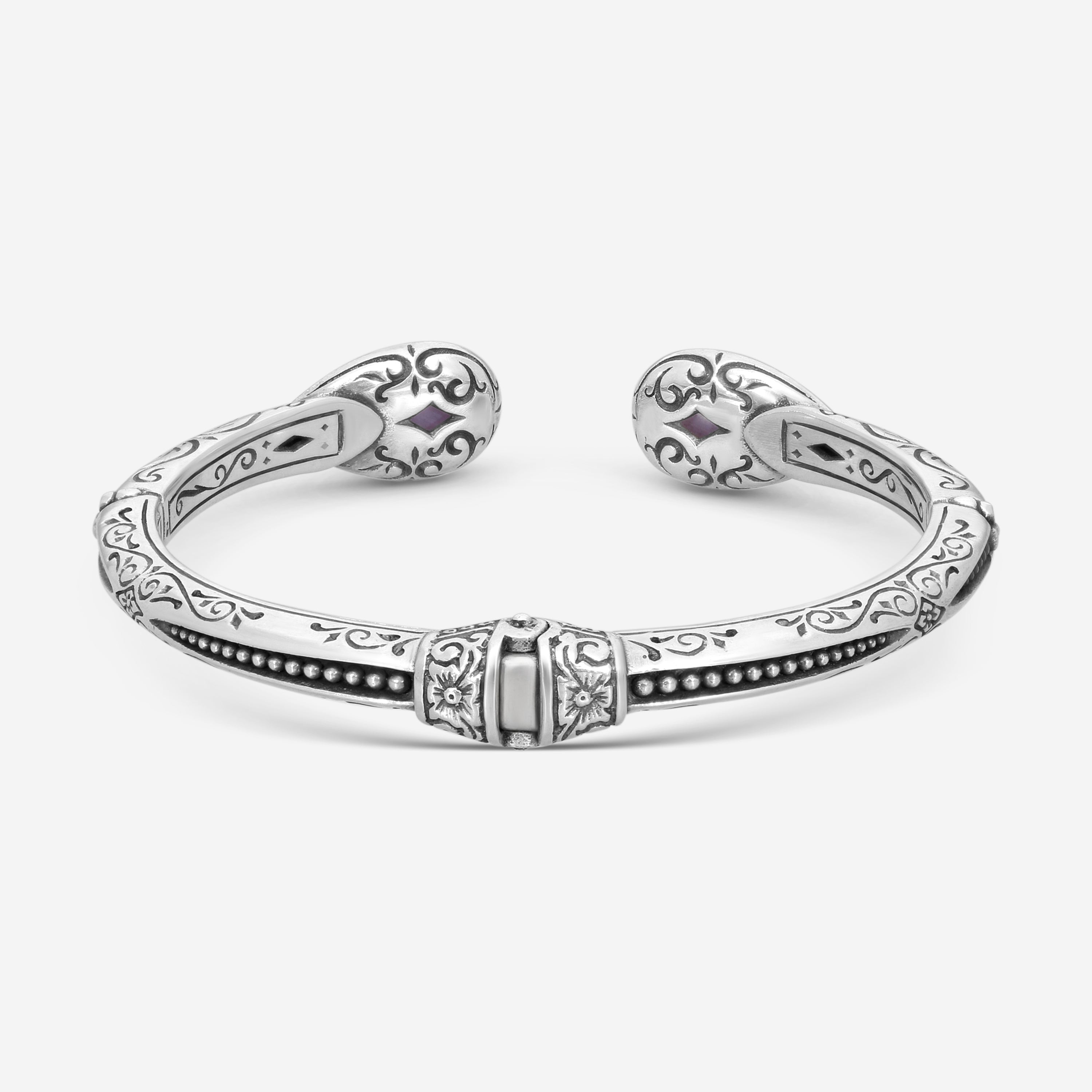 Konstantino Gen K 2 Sterling Silver & 18K Yellow Gold Amethyst Bracelet BKJ735-6 - THE SOLIST