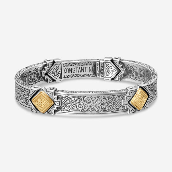Konstantino Sterling Silver & 18K Yellow Gold Bracelet BKJ82-130