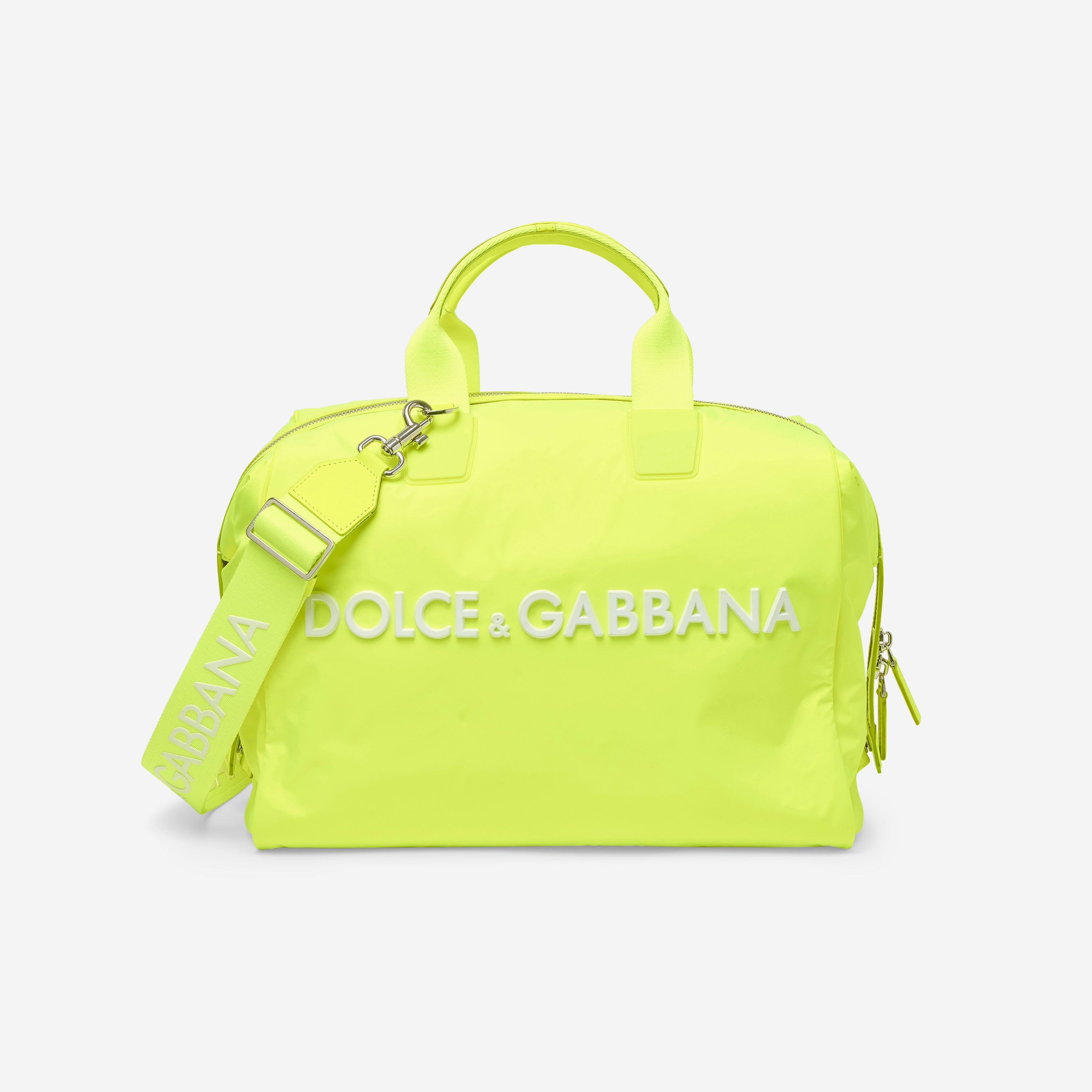 Dolce & Gabbana Neon Yellow Nylon Holdall Bm1739B58698G240