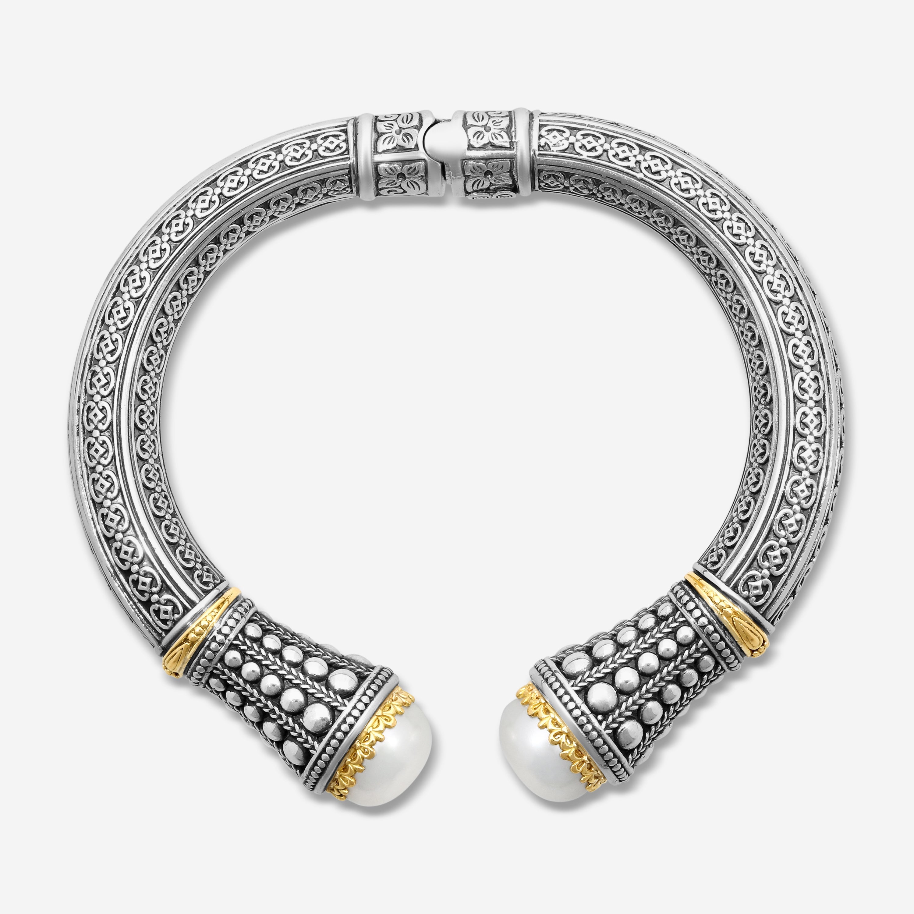 Konstantino Pearl Clas Sterling Silver & 18K Yellow Gold Pearl Bracelet BMK4202 - THE SOLIST