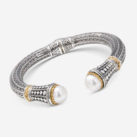 Konstantino Pearl Clas Sterling Silver & 18K Yellow Gold Pearl Bracelet BMK4202 - THE SOLIST