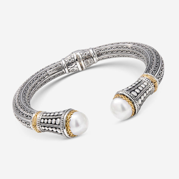 Konstantino Pearl Clas Sterling Silver & 18K Yellow Gold Pearl Bracelet BMK4202 - THE SOLIST