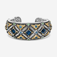 Konstantino Nemesis Sterling Silver & 18K Yellow Gold Pearl, Amethyst, & Topaz Bracelet BMK4371-402-CUT