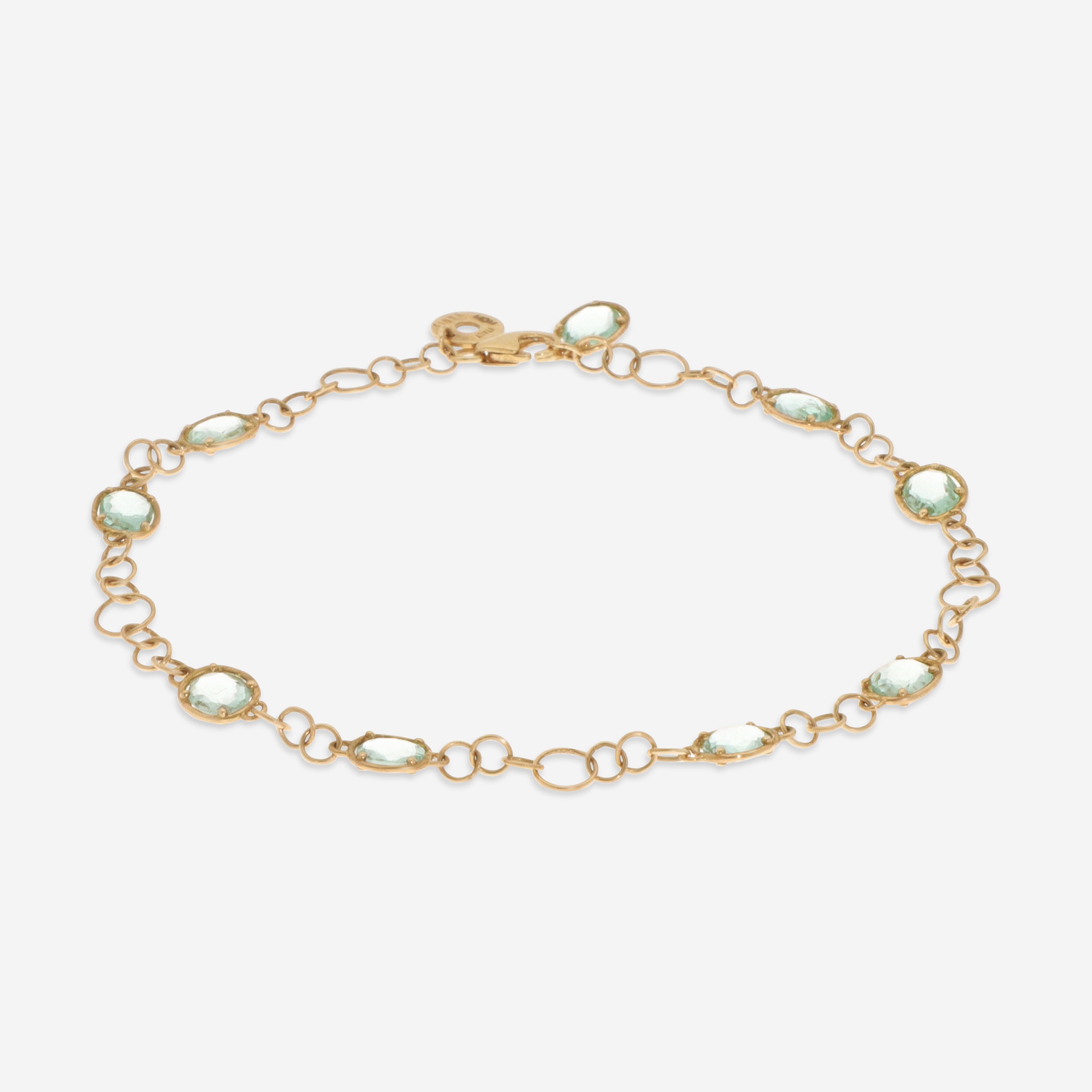 Nanis 18K Yellow Gold Natural Stone Chain Bracelet BN2-565 - THE SOLIST