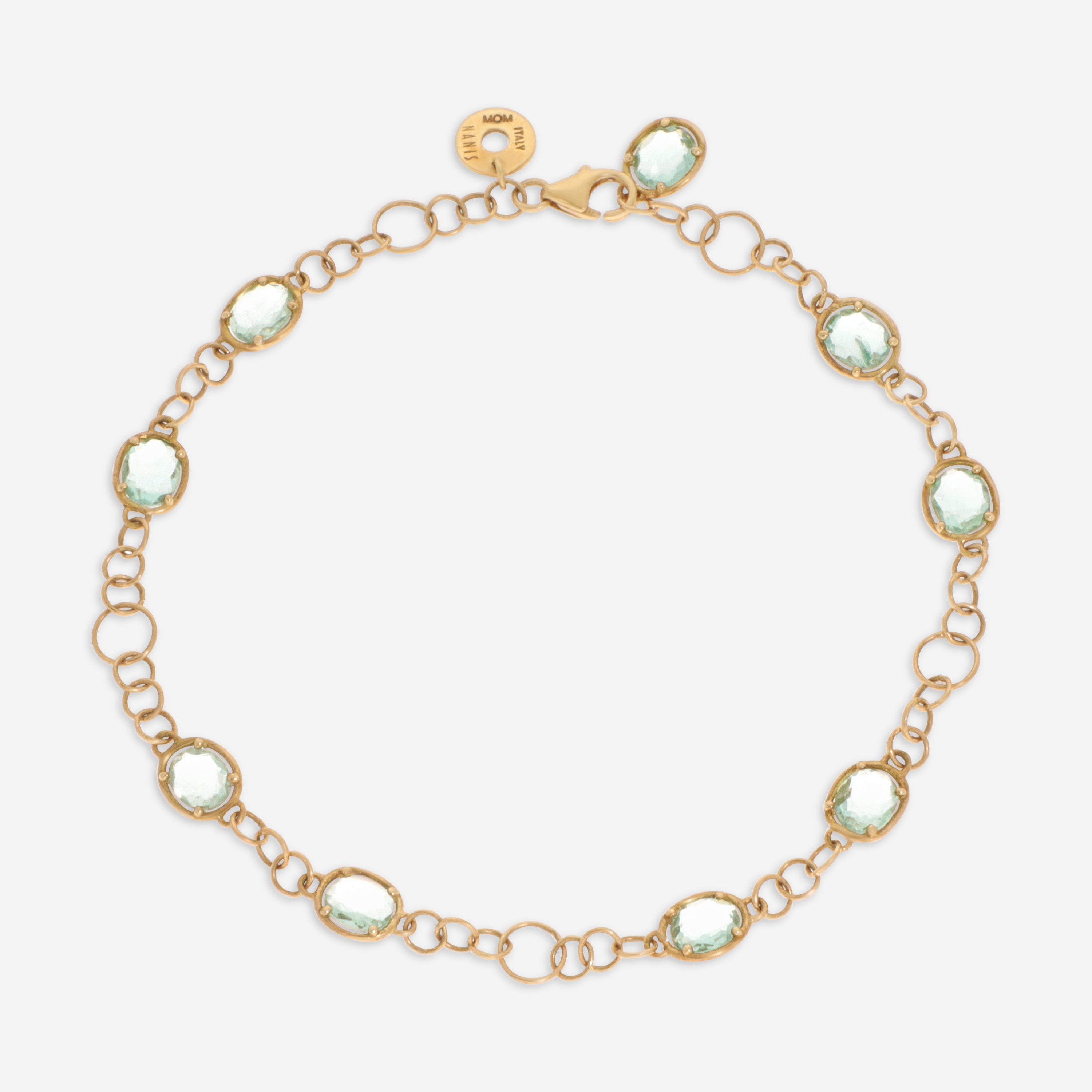 Nanis 18K Yellow Gold Natural Stone Chain Bracelet BN2-565 - THE SOLIST