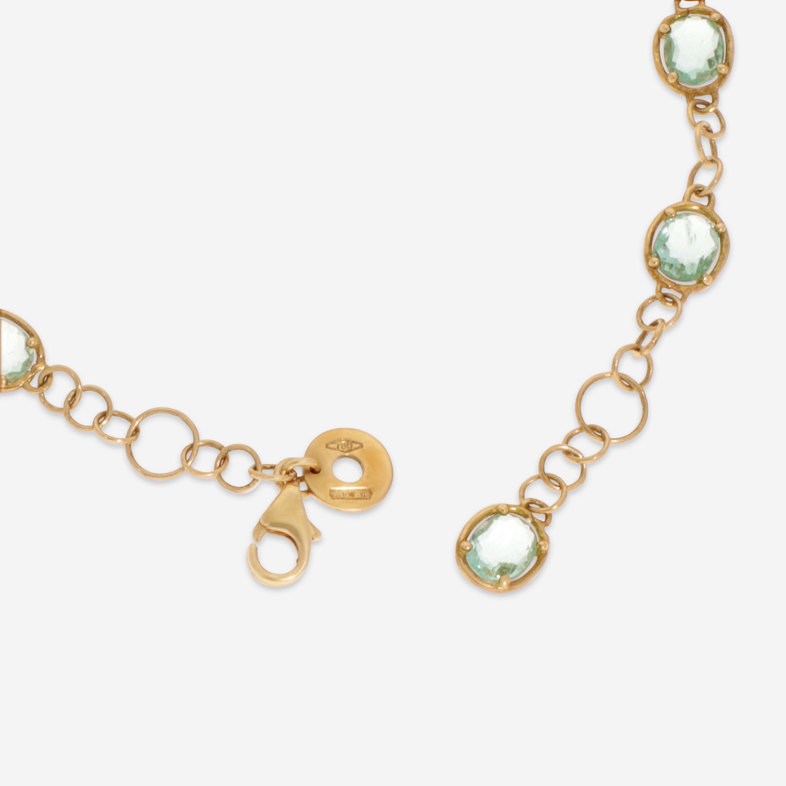Nanis 18K Yellow Gold Natural Stone Chain Bracelet BN2-565 - THE SOLIST