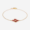 Nanis 18K Yellow Gold Ruby Chain Bracelet BN2-579