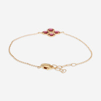 Nanis 18K Yellow Gold Ruby Chain Bracelet BN2-579