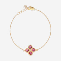 Nanis 18K Yellow Gold Ruby Chain Bracelet BN2-579