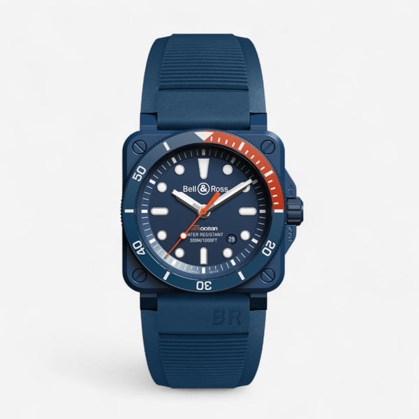 Bell & Ross Br-03 Diver Tara Ceramic LE Automatic Men's Watch BR0392-D-TR-CE/SRB - THE SOLIST