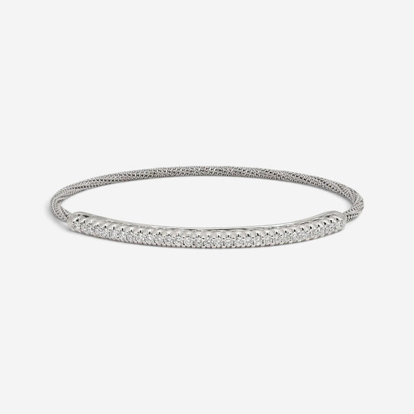 Giovanni Ferraris 18K White Gold & Titanium Diamond Spring Bracelet BR1899AB-B