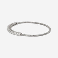 Giovanni Ferraris 18K White Gold & Titanium Diamond Spring Bracelet BR1899AB-B