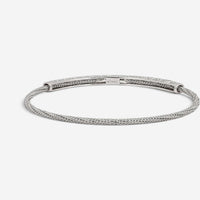 Giovanni Ferraris 18K White Gold & Titanium Diamond Spring Bracelet BR1899AB-B