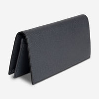 Bally Mialiro Men's Dark Grey Leather Embossed Wallet 6216396