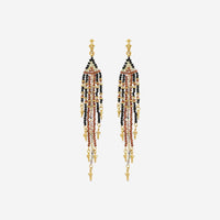 Armenta Feather 18K Yellow Gold Multi-Gemstone Drop Earrings 20024