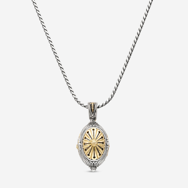 Konstantino Sterling Silver and 18K Yellow Gold, Pendant  Necklace C-MEKJ608-130 - THE SOLIST